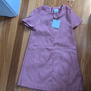 Brand new suede pink dress